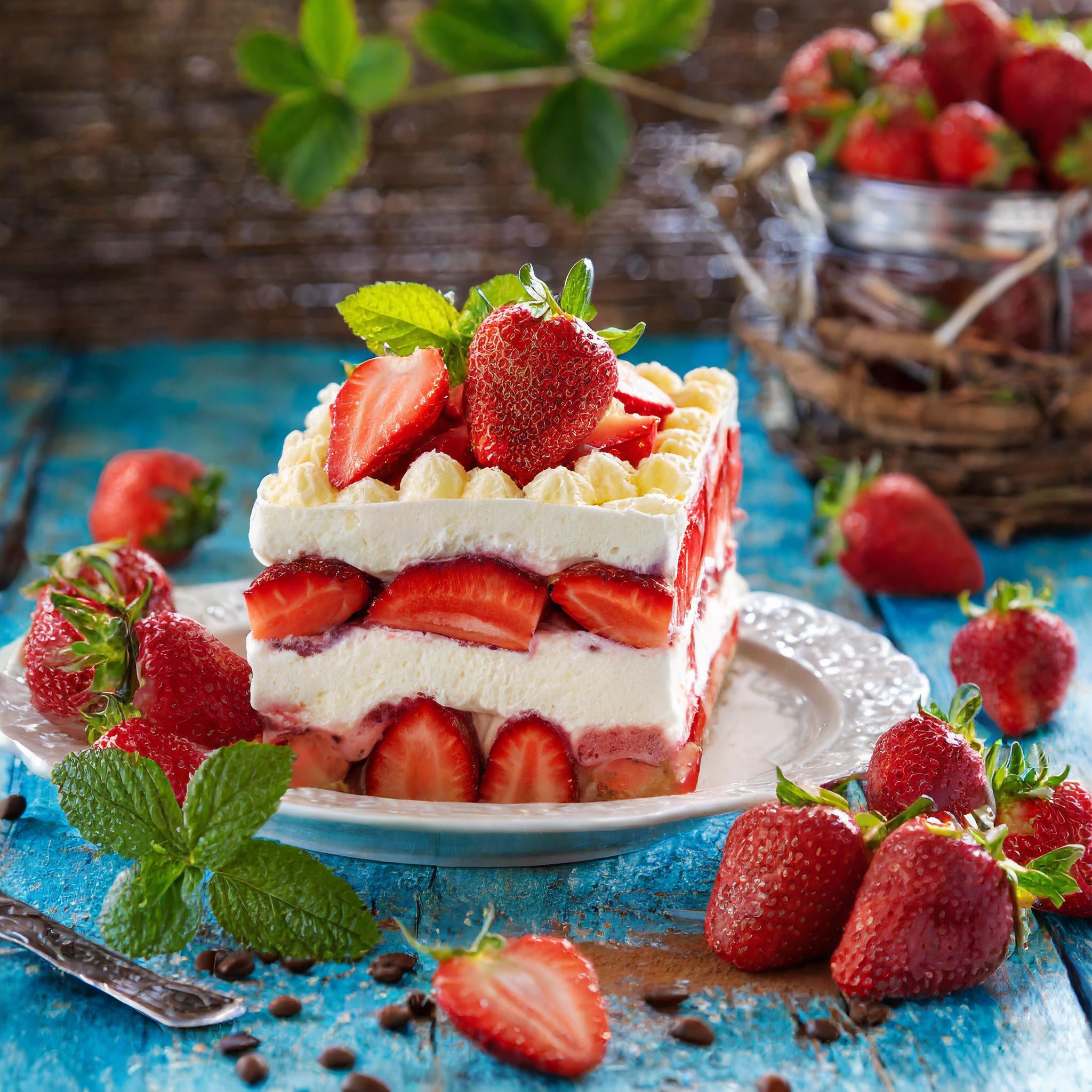 Fruchtiges Erdbeer-Tiramisu mit Mascarpone-Creme