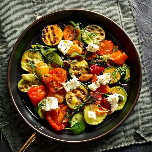 Ofengemüse mit Kräutern und Feta