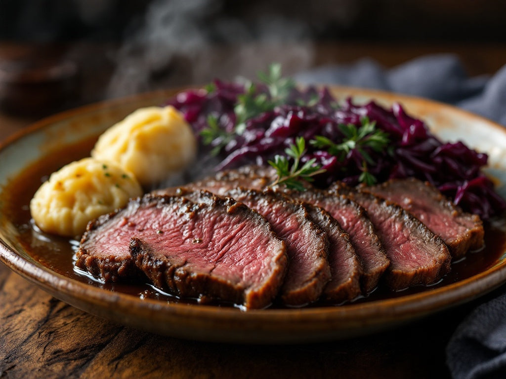 Rheinischer Sauerbraten mit Kartoffelklößen