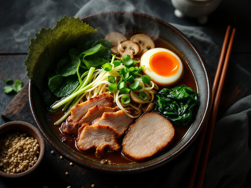 Asiatische Ramen-Bowl mit mariniertem Schweinefilet - Das perfekte Comfort Food