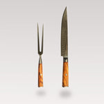 Damast Tranchierset aus 67 Lagen Damaststahl von von Deines & Wolf Kitchen Luxe