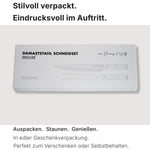 Design verpackung Schneidset Geschenk