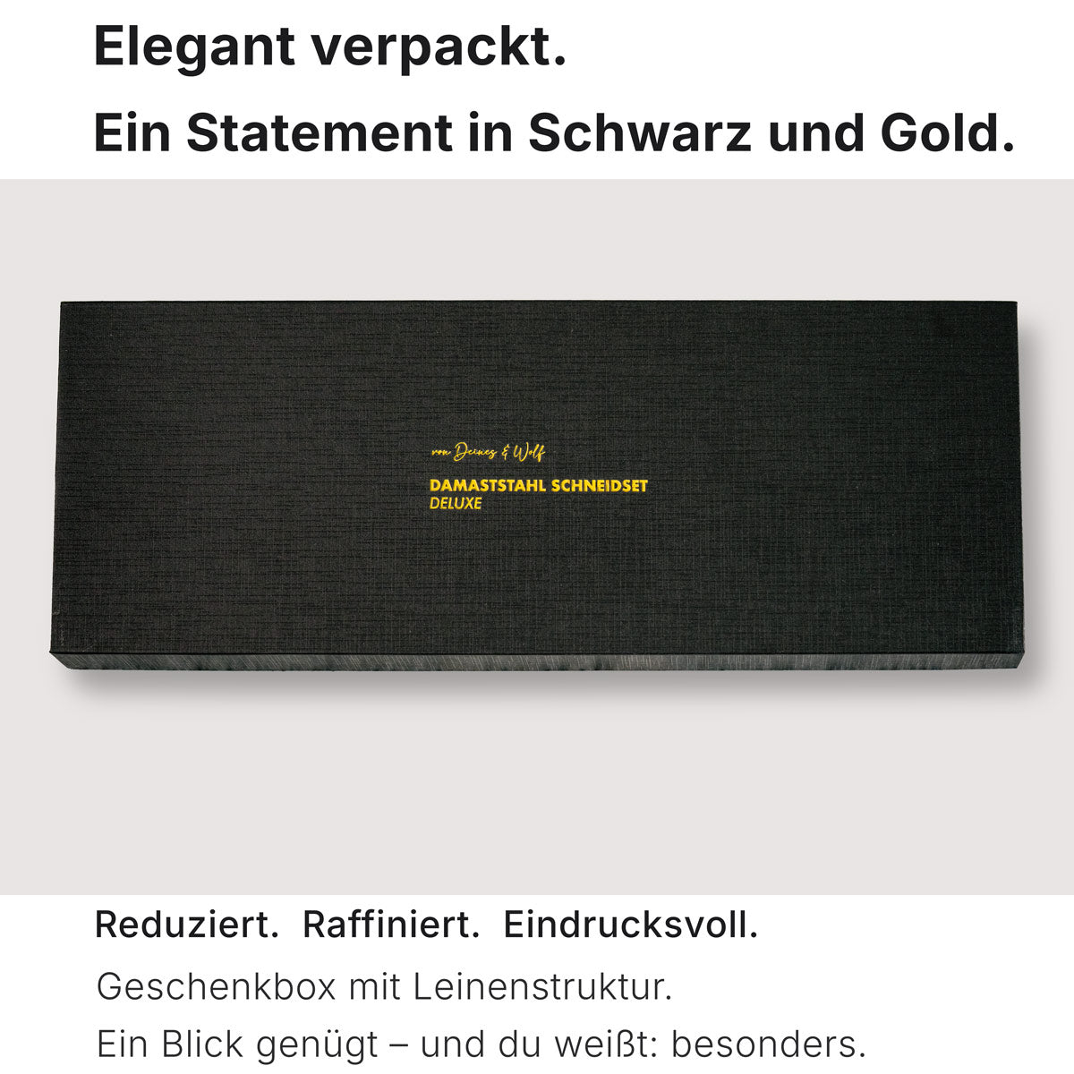 Tranchierset Verpackung mit edlem Logo Perfekt als Geschenk