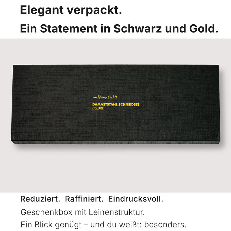 Tranchierset Verpackung mit edlem Logo Perfekt als Geschenk