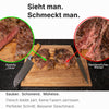Damastmesser schneiden Fleisch besser als herkömmliche Messer