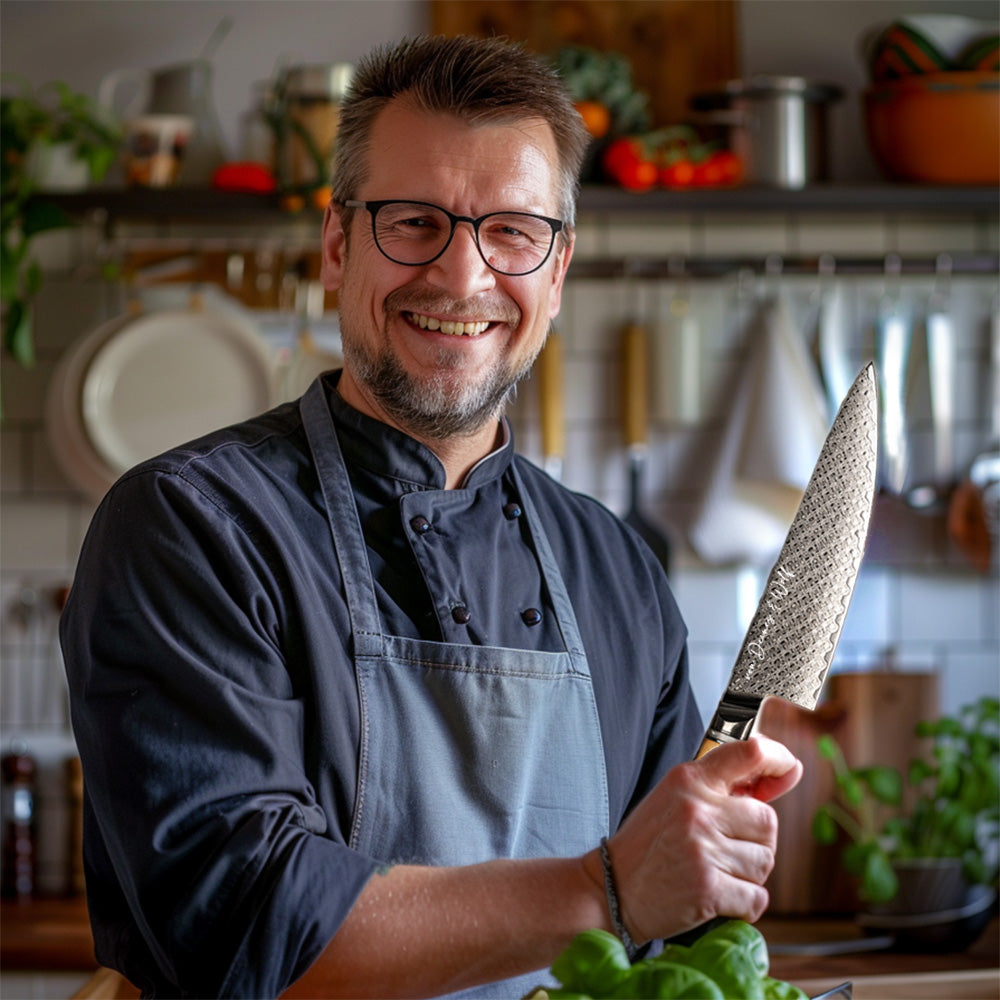 Damastmesser für Kochenthusiasten