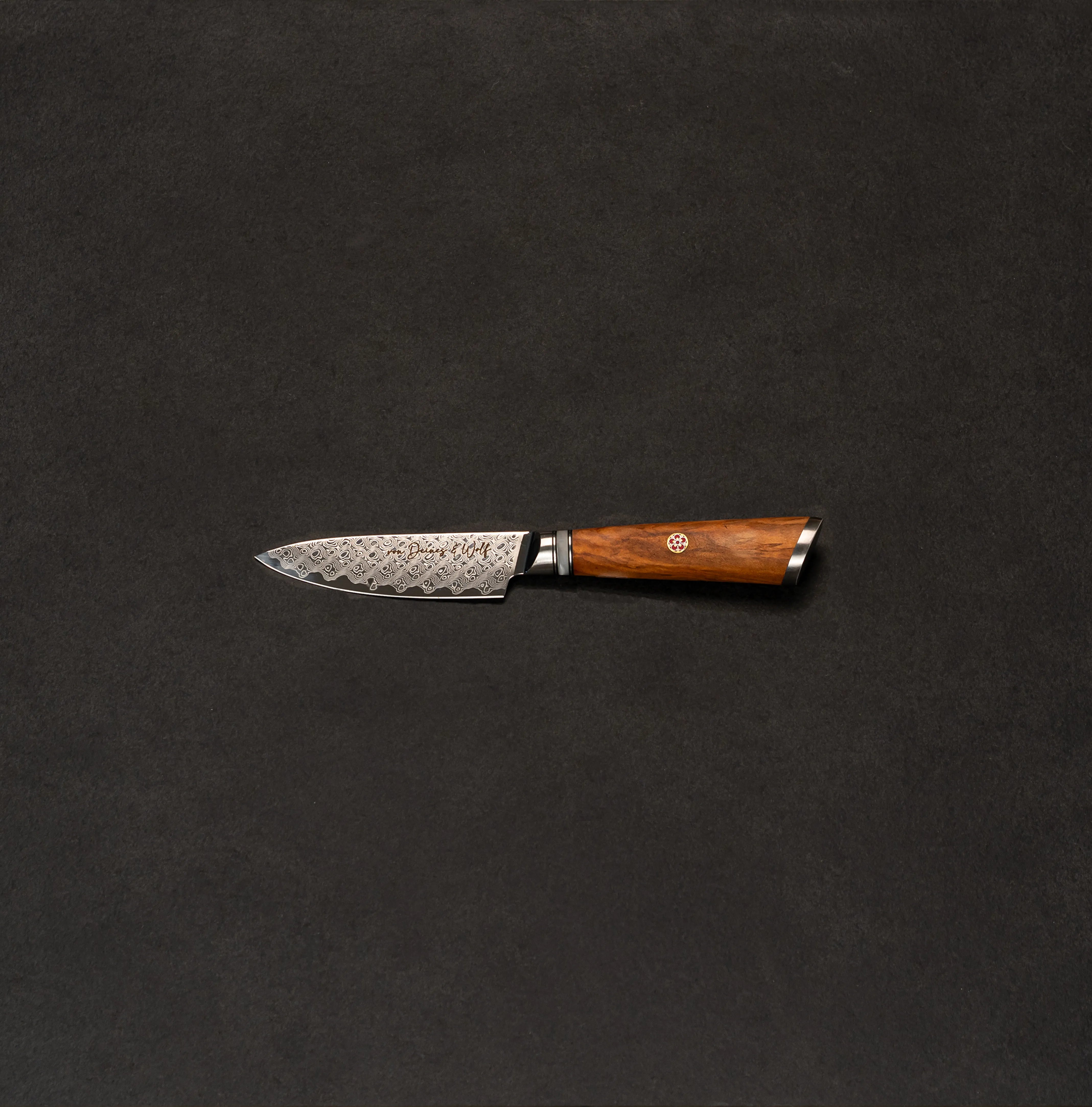 Petty Damastmesser Olive