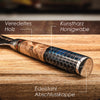 Damastmesser Honey Griffdetails