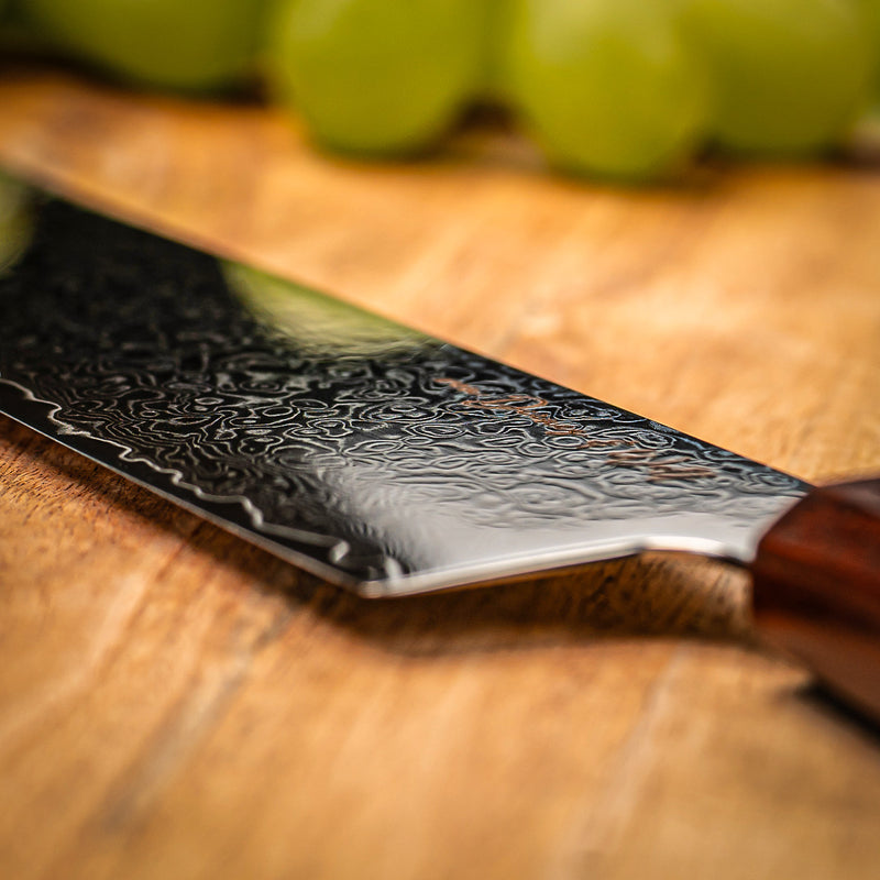 Damast Messerset "Sandelholz" inkl. Messerhalter Ashcube