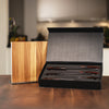 Damast Messerset "Sandelholz" inkl. Messerhalter