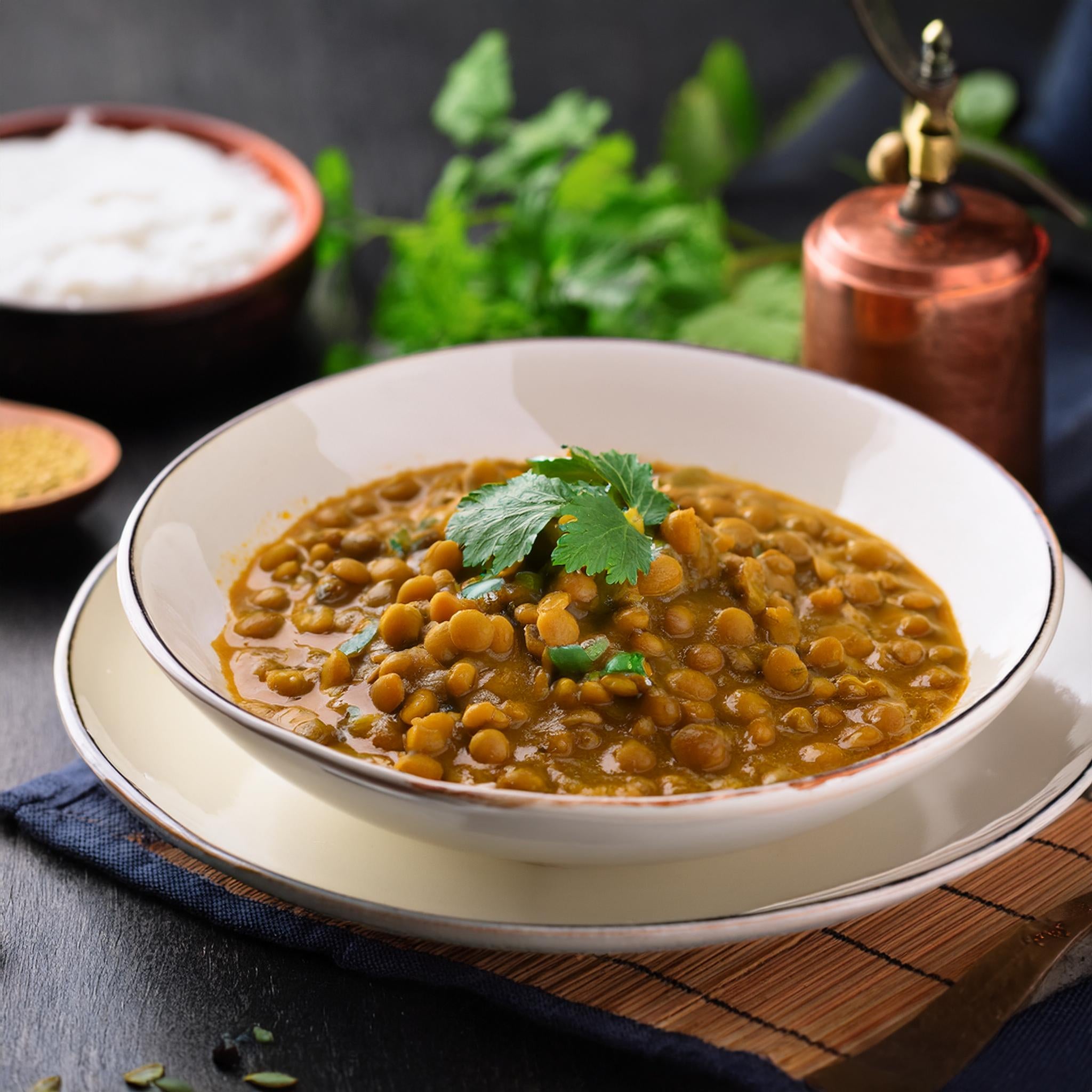 Linsencurry mit Kokosmilch