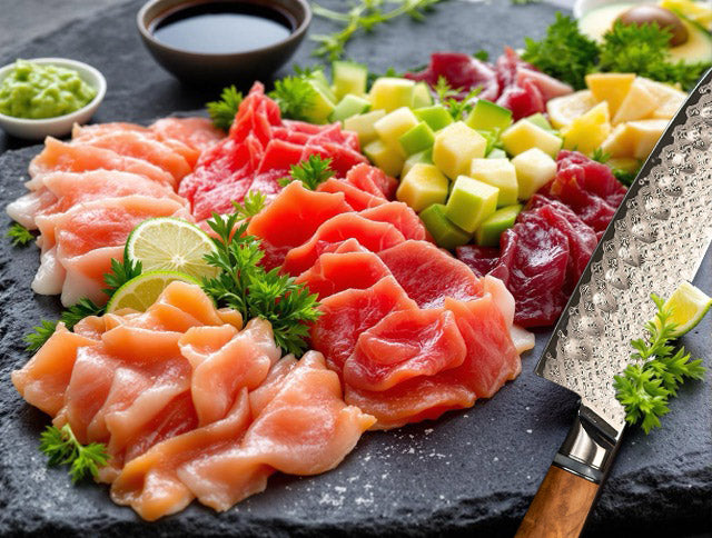 Sommerliche Sashimi-Platte