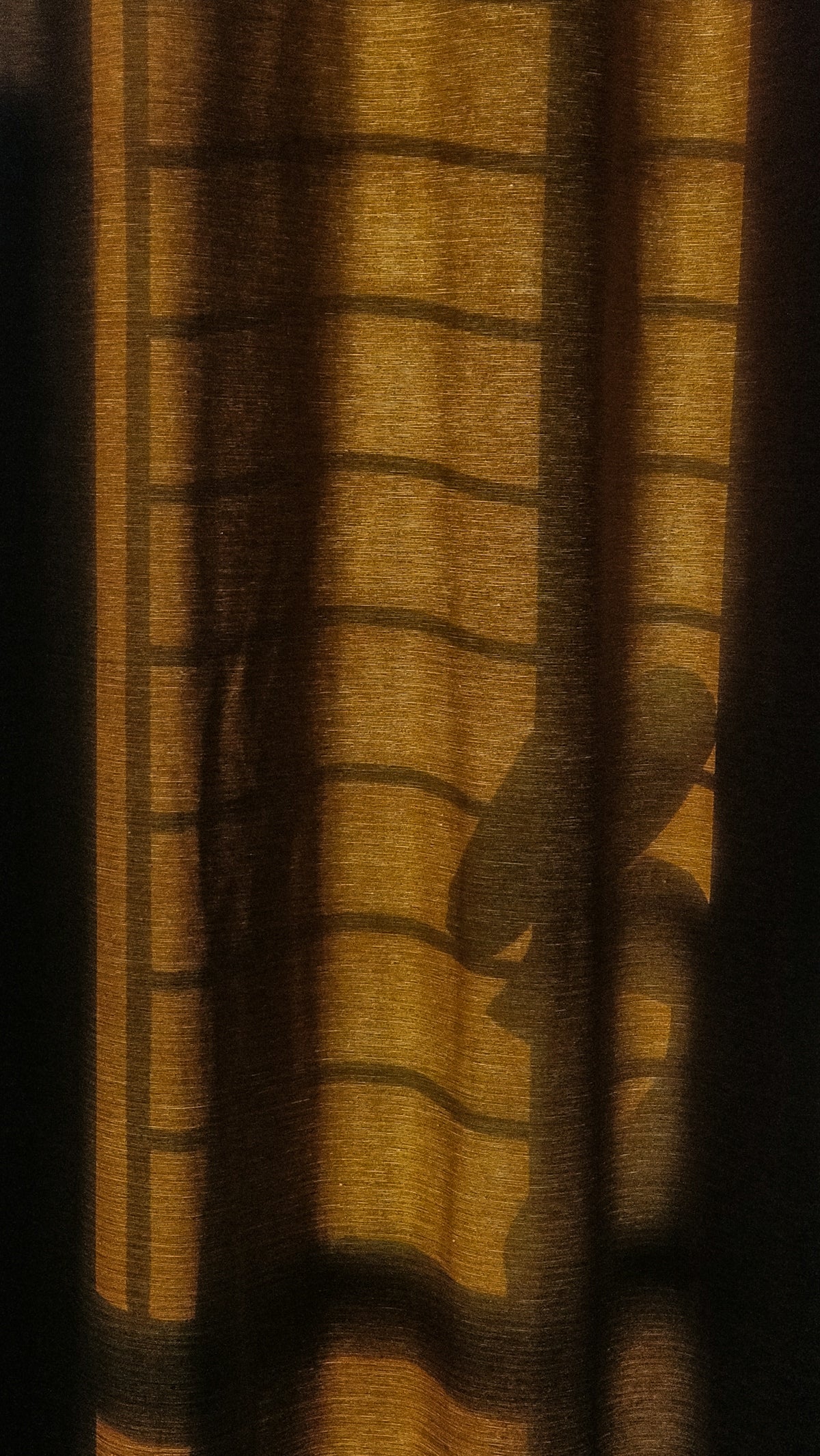 black and brown stripe textile