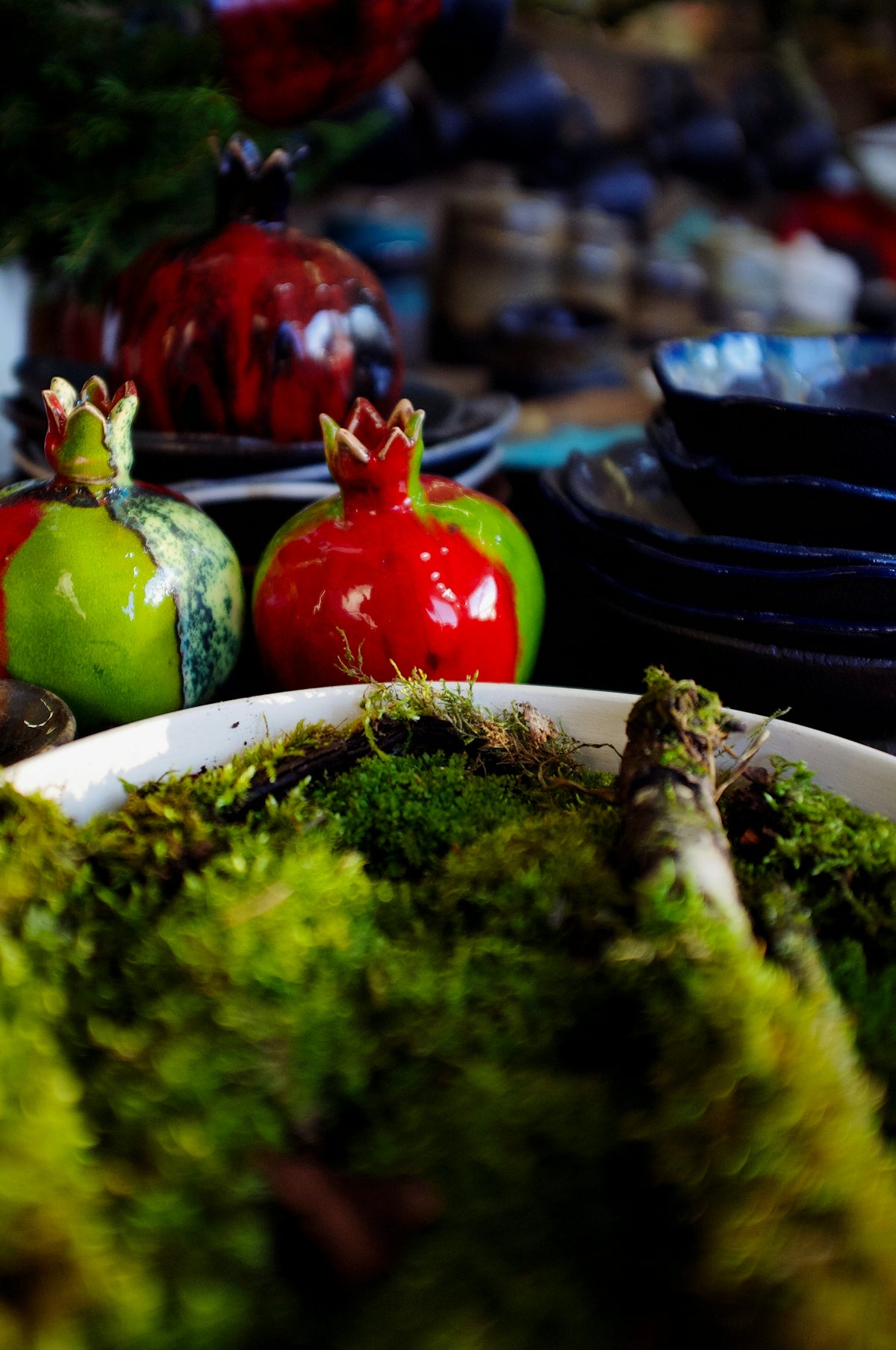 green vegetable on white ceramic plate