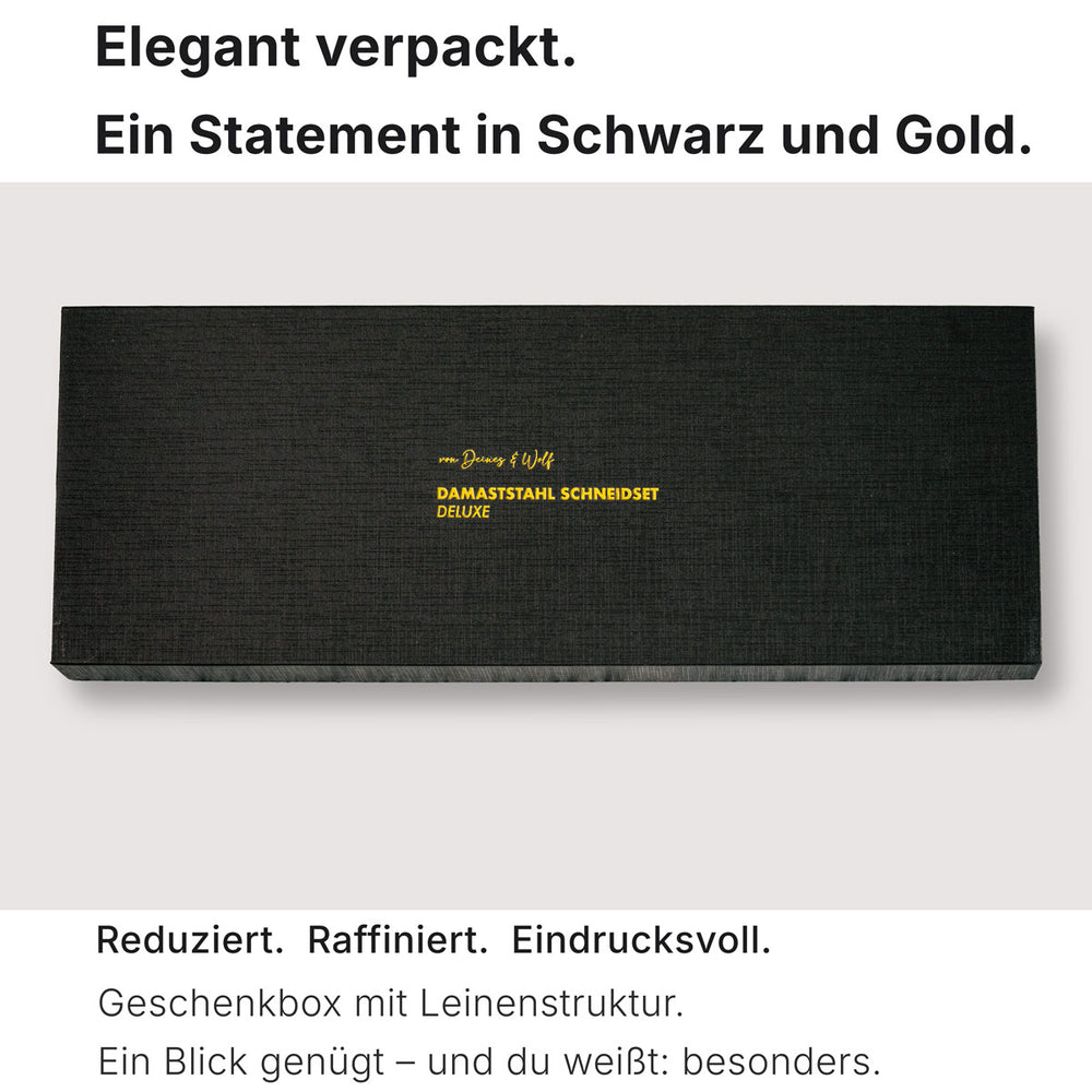 Tranchierset Verpackung mit edlem Logo Perfekt als Geschenk