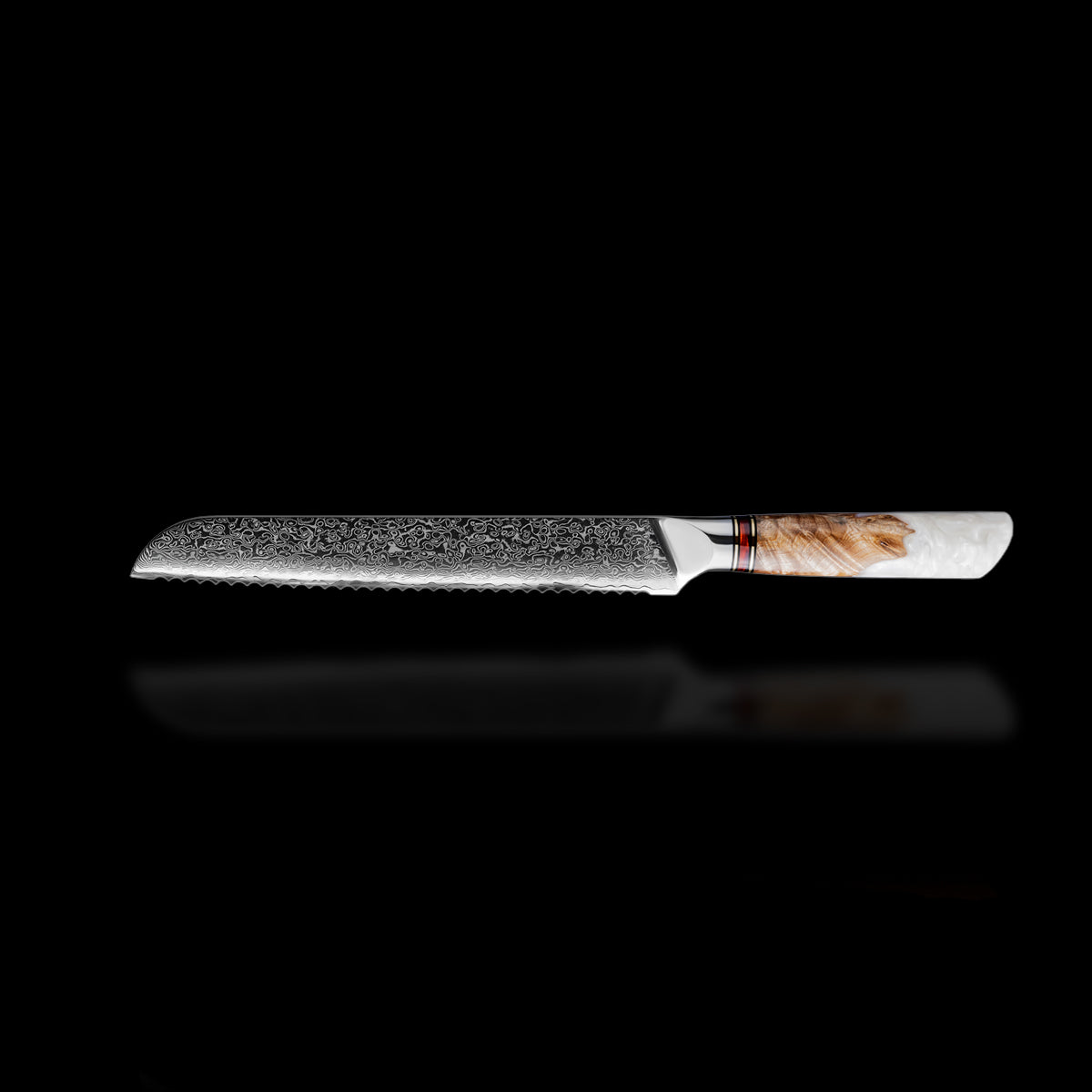 Brotmesser Damaststahl Resin