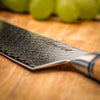 Detailansicht Damastmesser Olive 