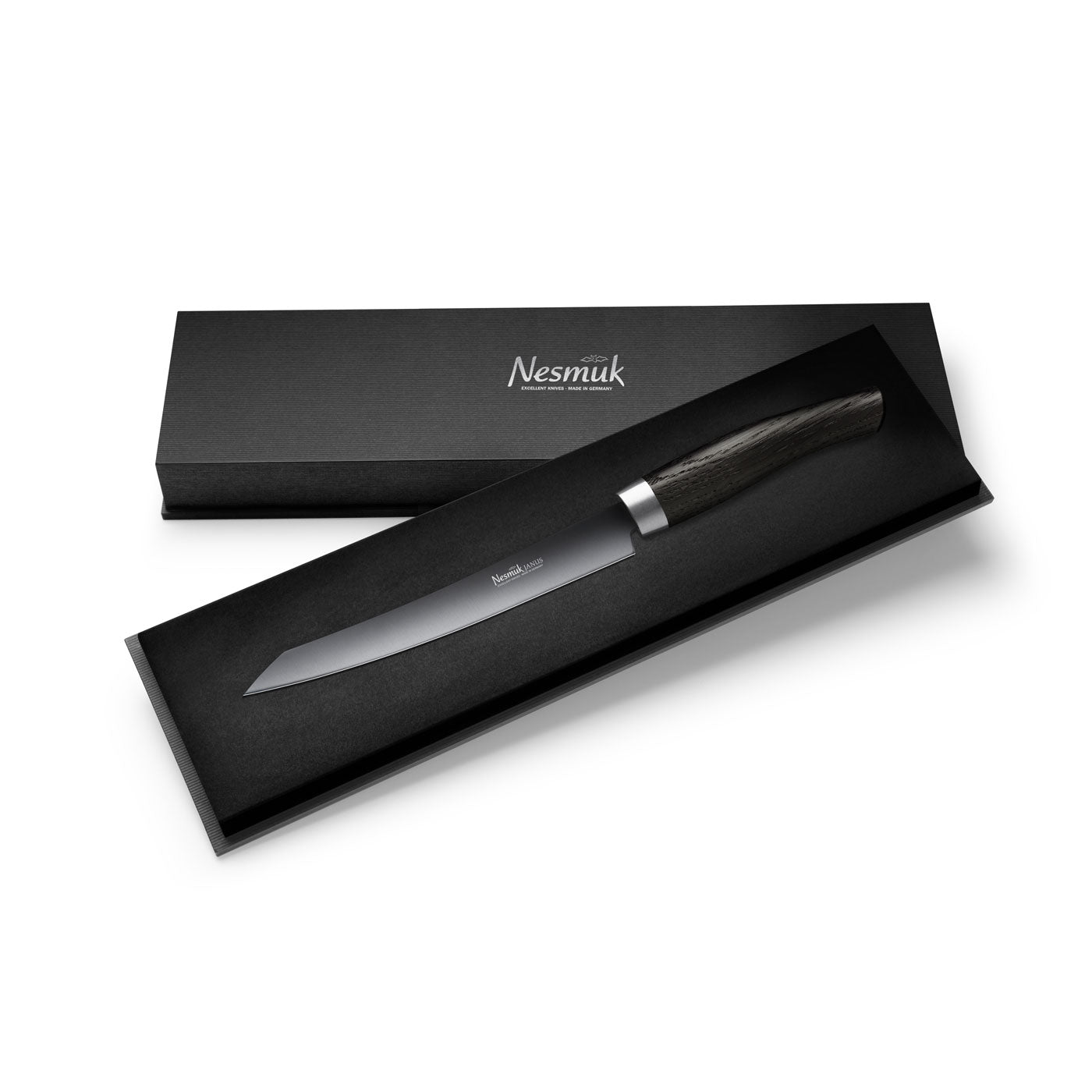 Nesmuk Janus Slicer mit Griff Mooreiche in Geschenkverpackung